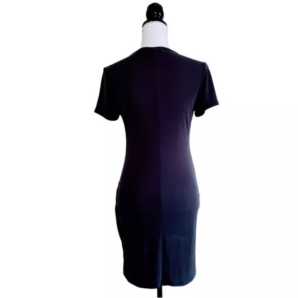 NWT URBAN OUTFITTERS Bodycon Dress, Dark Gray Modal Ruched Bohemian Casual, M - Picture 5 of 13